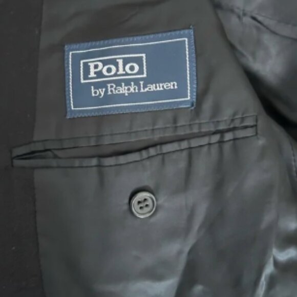 Polo Ralph Lauren Made in Italy Cashmere Blazer Jacket in Black Size 42L Office - Picture 13 of 14